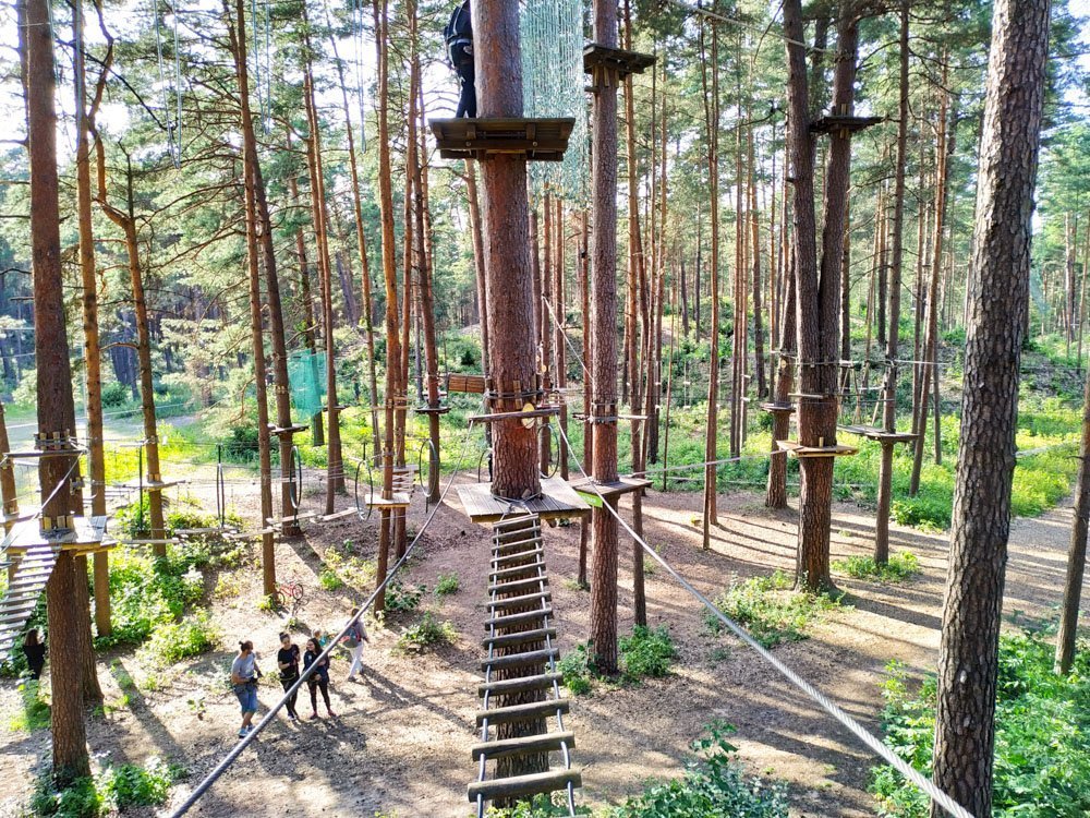 Rope adventure park in Riga