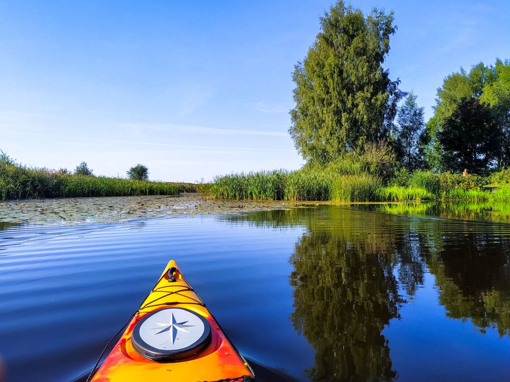 Kayaking in a peaceful place