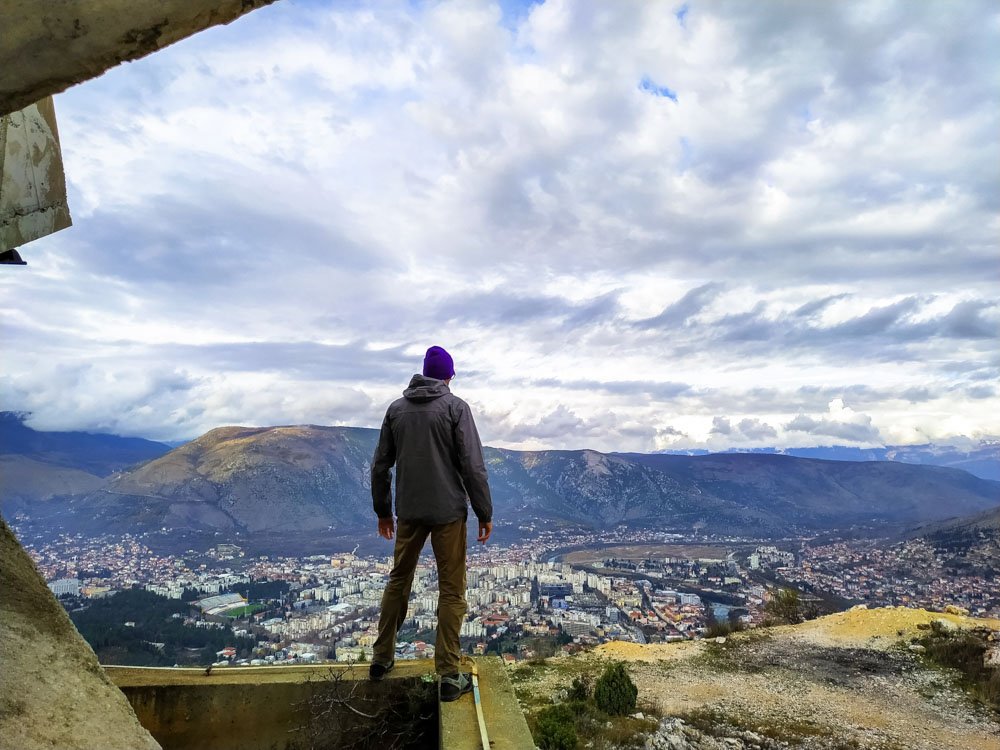 View of Mostar from the cross