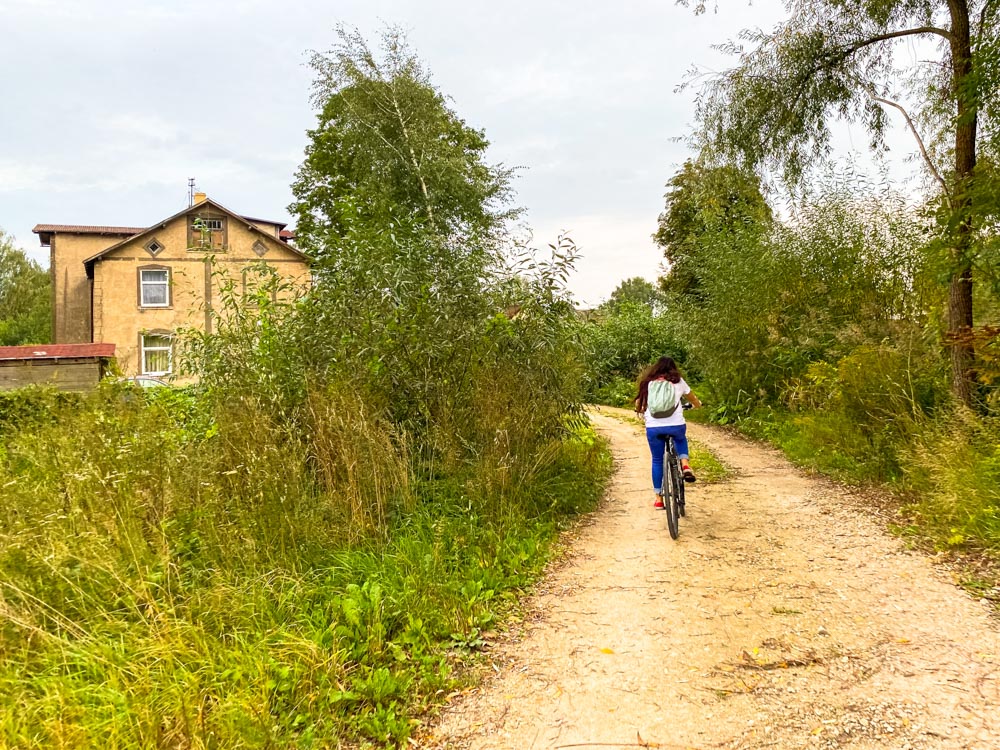 A country road in Kundzinsala, Riga