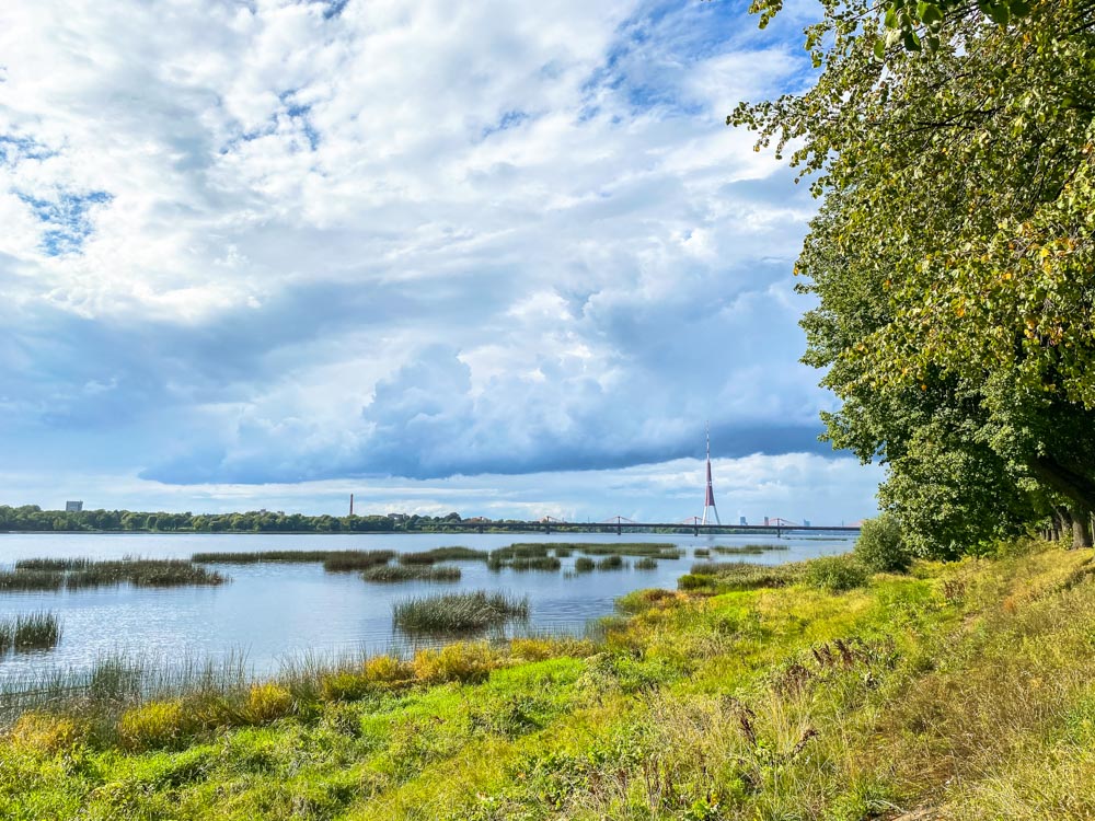 A view of Riga from Daugava promenade