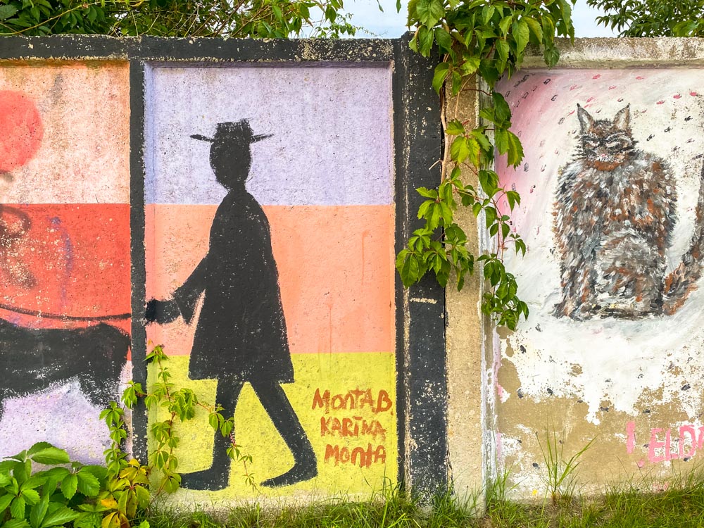 Colorful graffiti in Riga