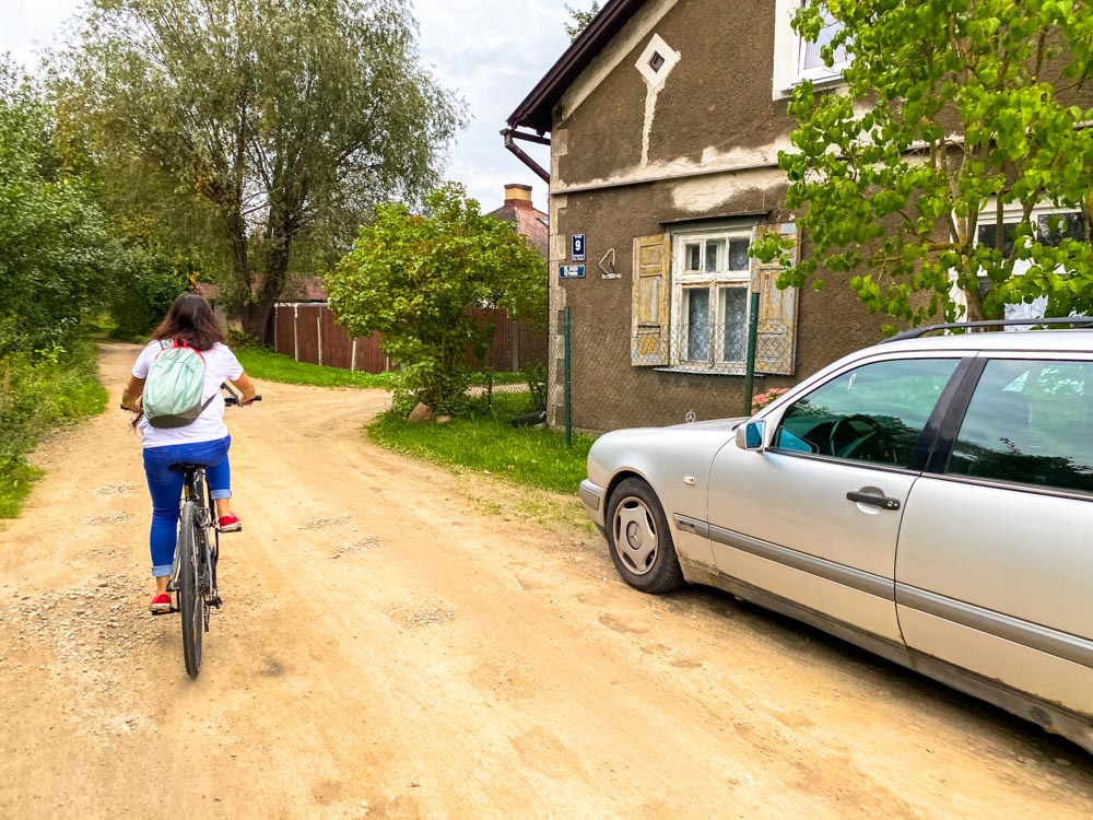 Cycling in Kundzinsala island, Riga