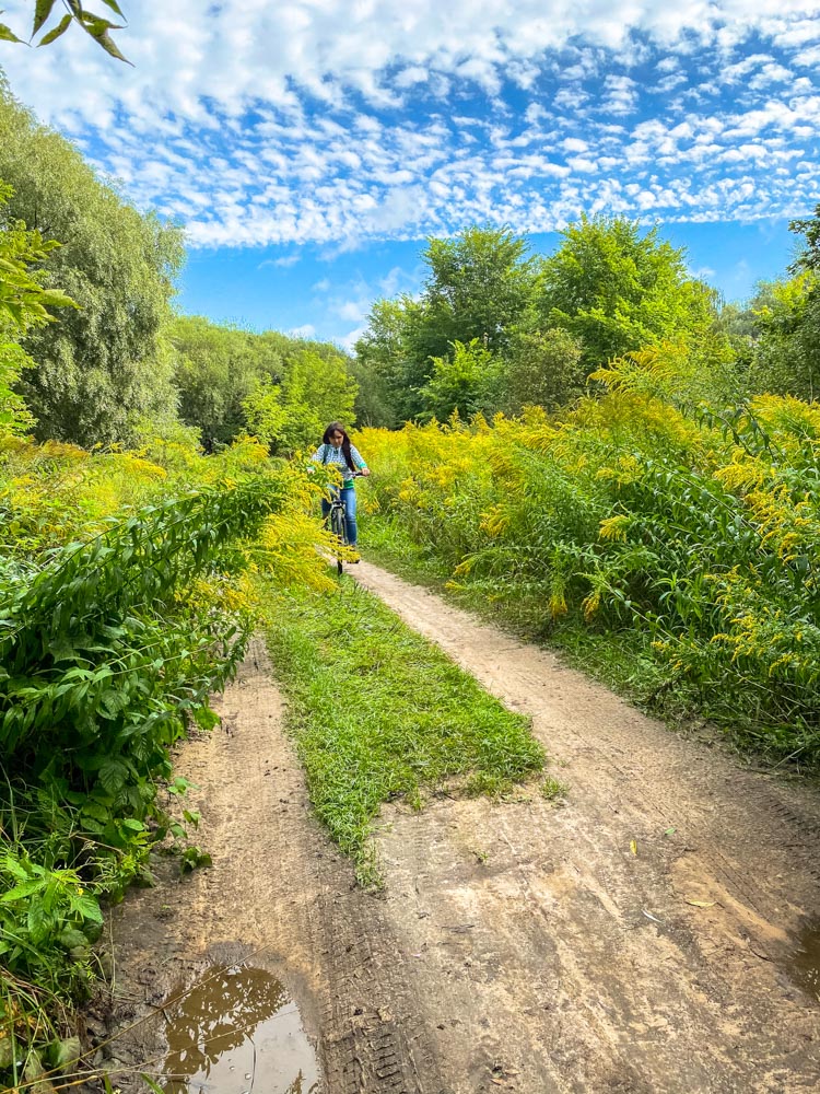 Cycling on Lucavsala