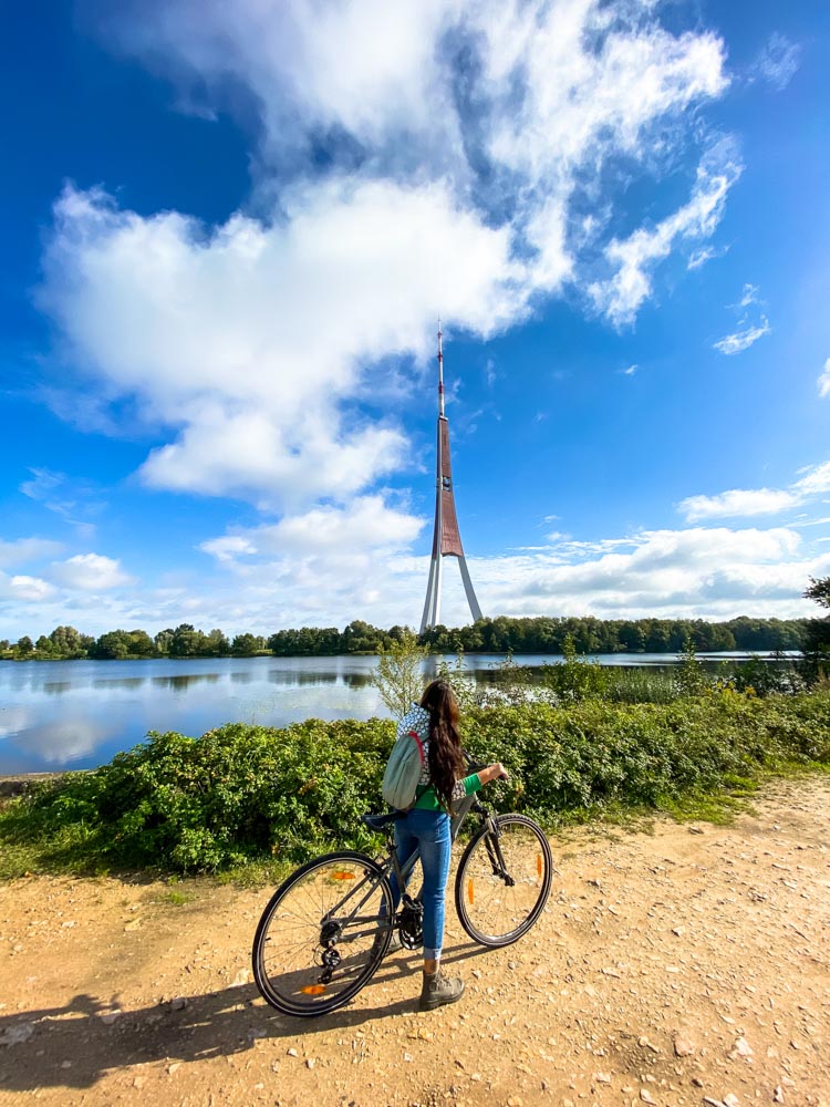 TV tower as seen from the Lucavsala