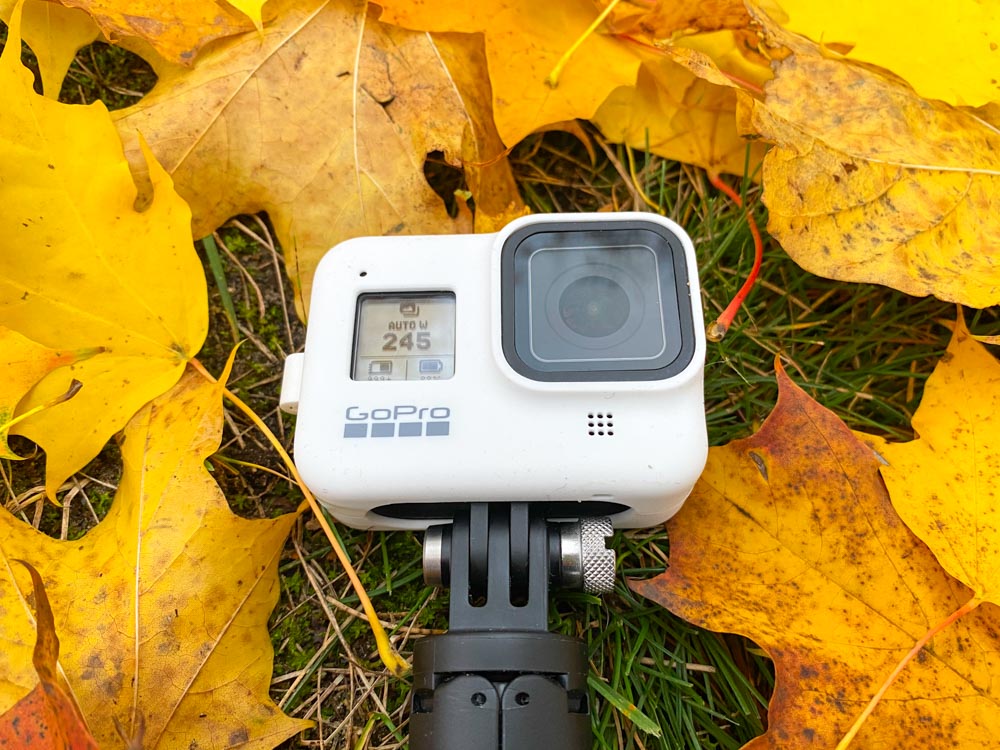 GoPro Hero 8 black lying on the ground
