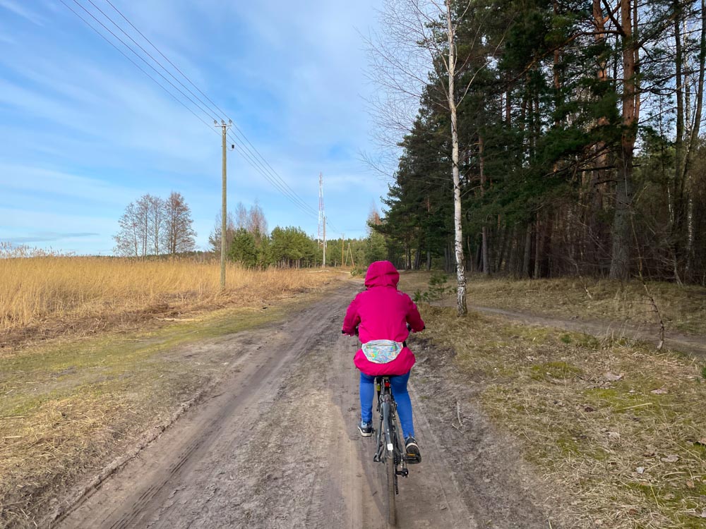 Cycling near Varnukrogs