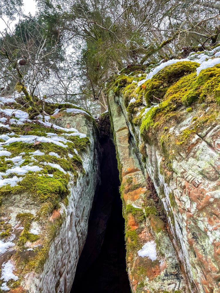 Tall cave near Sigulda