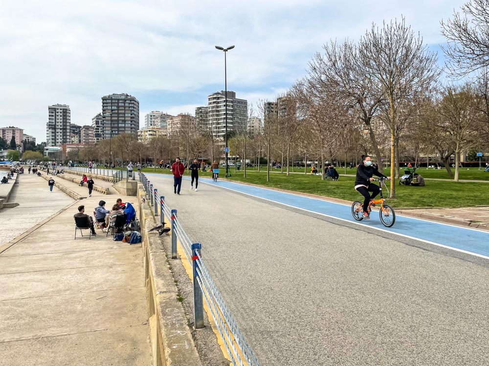 Coastal pathways on Asian side of Istanbul