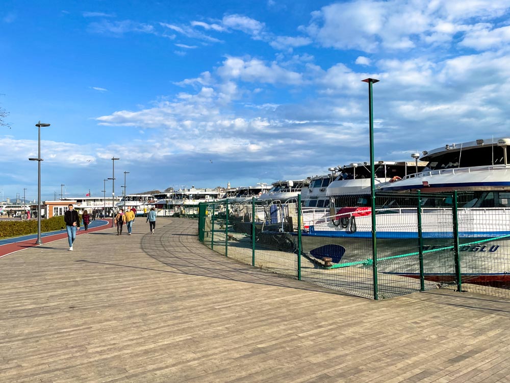 Wooden pathway in Istanbul