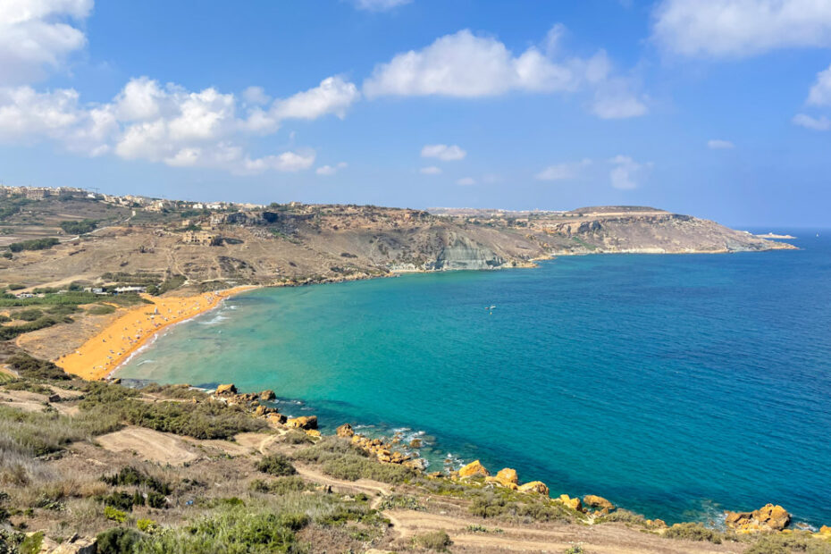 Ramla Beach in Gozo, Malta
