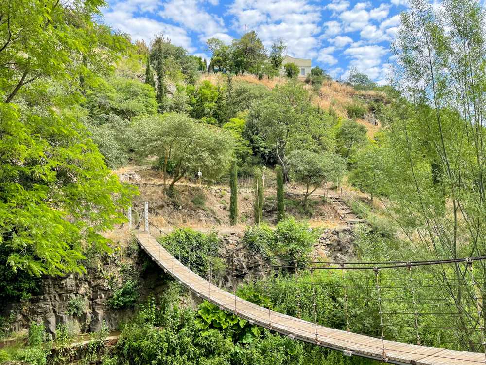 Bridge in Tbilisi botanical garden