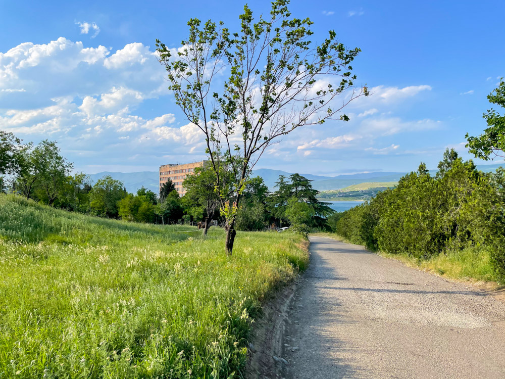Small road near the Tbilisi sea