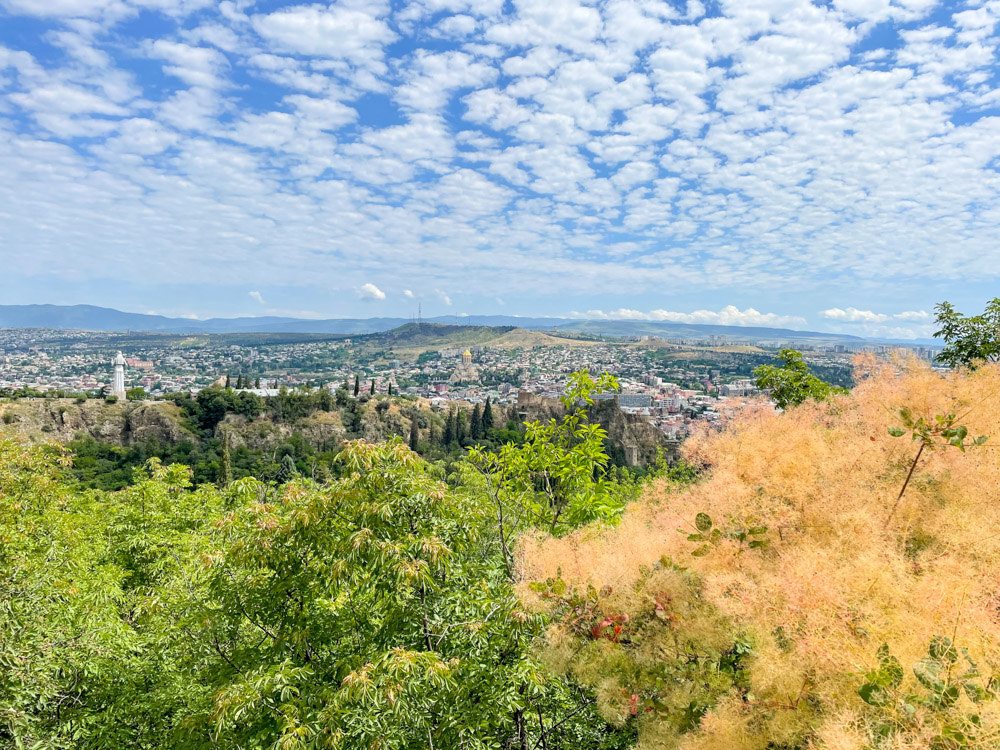 View from the botanical garden in Tbilisi