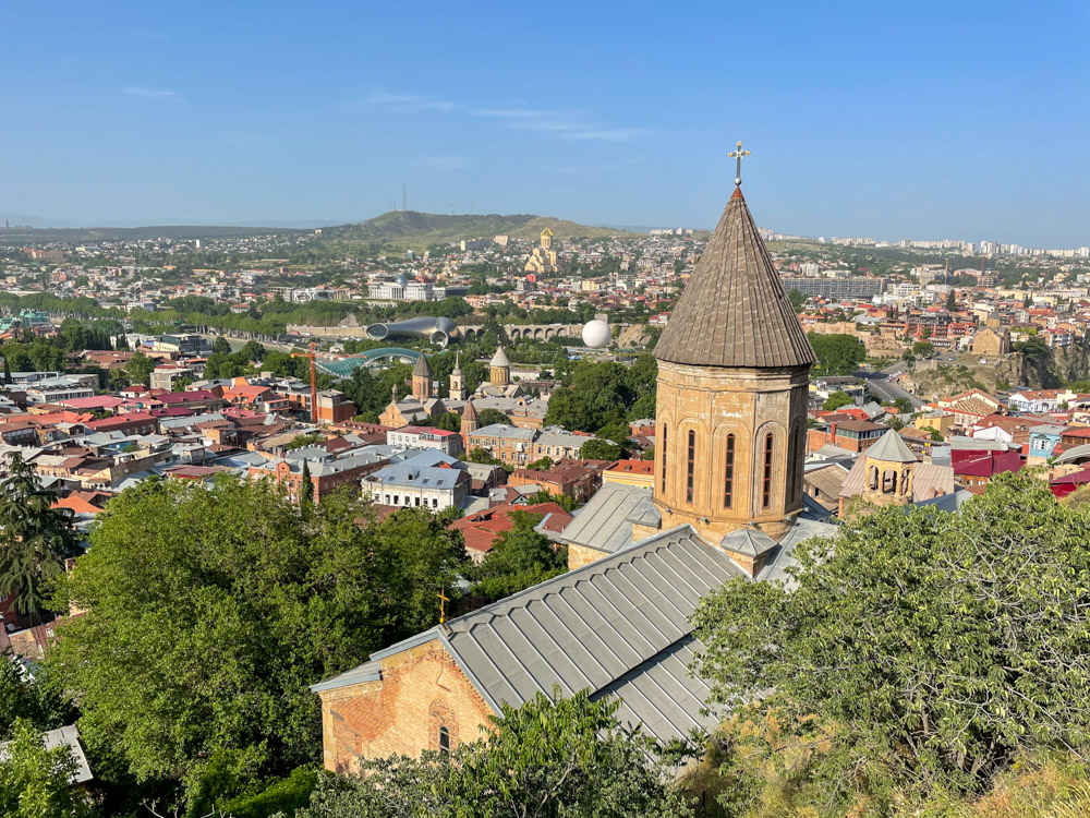 View of church from Mother of Georgia