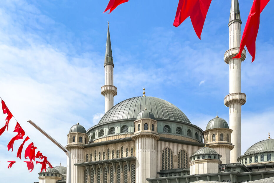 A mosque near Taksim Square, Istanbul